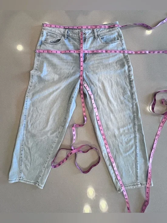 Chico's Light Blue Barrel Vibe Jean Sz 12R - Picture 2 of 6